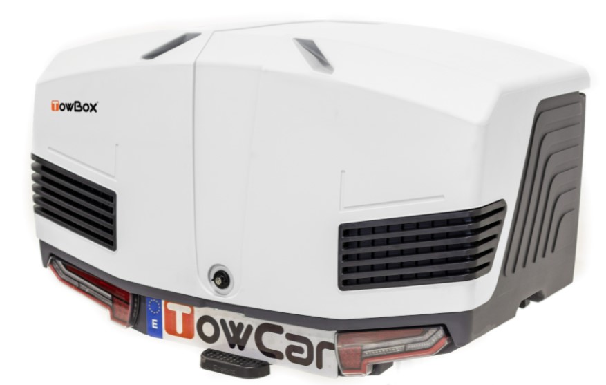 Towcar towbox v3 bielý, perforovaný, na ťažné zariadenie
