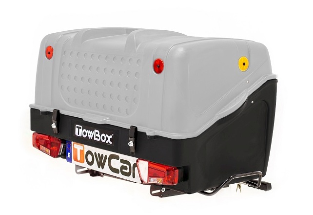 Towcar towbox v1 šedý, na ťažné zariadenie