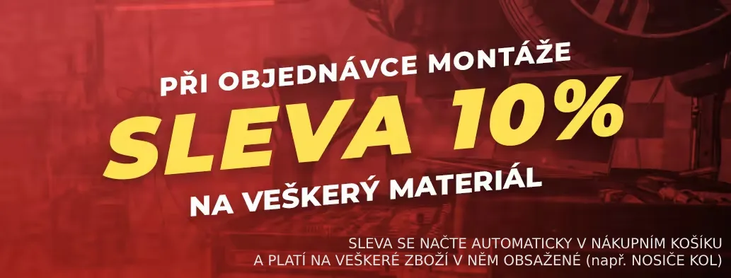 Sleva 10% na zboží při montáži TZ