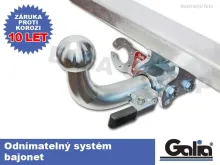 Tažné zařízení Daewoo Kalos HB 2002-2011, odnímatelný bajonet, Galia Tažné zařízení Daewoo Kalos HB 2002-2011, odnímatelný bajonet, Galia