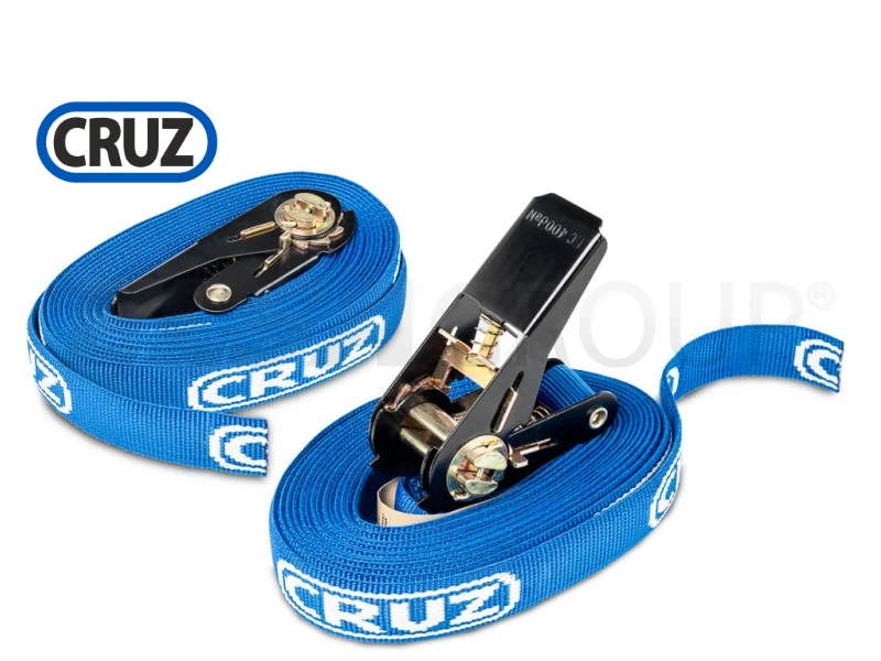 Popruhy upínací 2x 5m s ráčnou, CRUZ