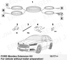 Rozšiřující sada EP Ford Mondeo 10/2017-> bez přípravy Rozšiřující sada EP Ford Mondeo 10/2017-> bez přípravy