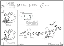 Tažné zařízení Mazda 3 HB 2019-, bajonet, Galia