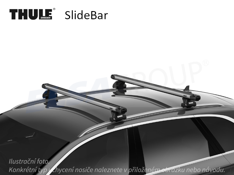 Střešní nosič Toyota Highlander 19- SlideBar, Thule