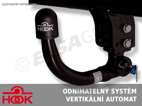 Tažné zařízení Kia Optima sedan 2012-2016, vertikální, HOOK