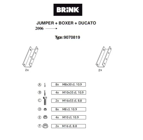Doplněk pro B481900 - pro valník nutné!