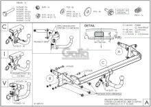 Tažné zařízení Peugeot 5008 2024- , bajonet, Galia