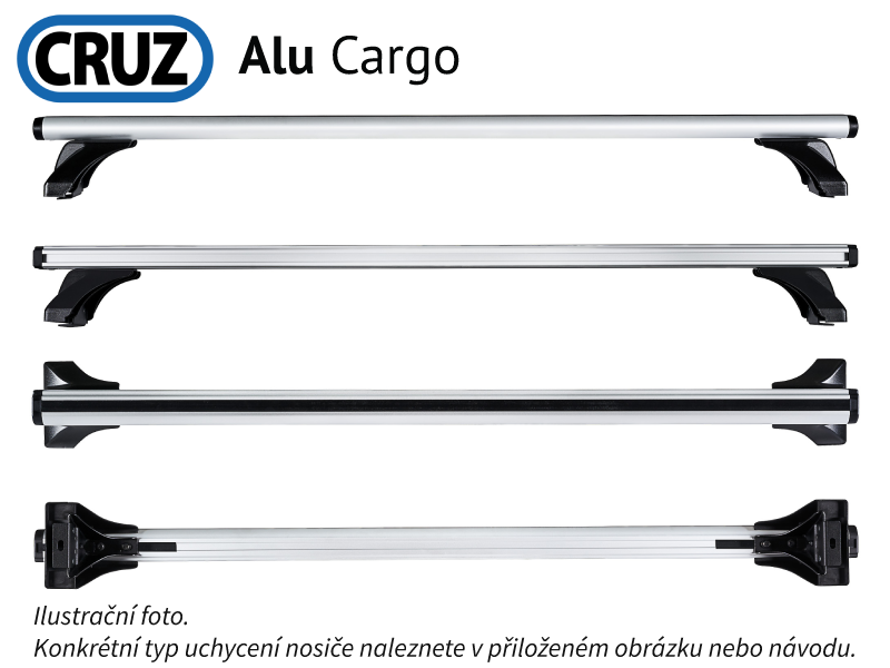 Střešní nosič Kia PV5 25-, Cruz Alu Cargo AF