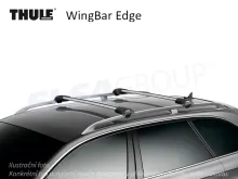 Střešní nosič VW Passat B5/B5.5 97-05 WingBar Edge, Thule Střešní nosič VW Passat B5/B5.5 97-05 WingBar Edge, Thule