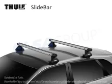 Střešní nosič Toyota Prius 09- SlideBar, Thule Střešní nosič Toyota Prius 09- SlideBar, Thule