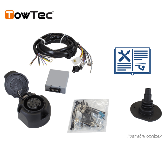 Typová elektropřípojka Volvo XC70 2011- , 13pin, TowTec