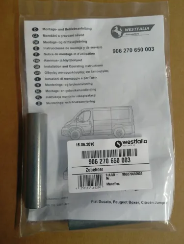 Výztuha nárazníku Fiat Ducato, Peugeot Boxer, Citroën Jumper
