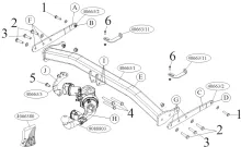 Tažné zařízení VW T-Roc 17-, el. sklopné vč. 13pin EP