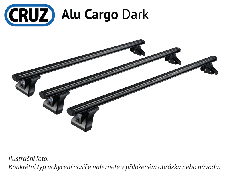 Strešný nosič VW ID.Buzz 22-, Cruz Alu Cargo Dark