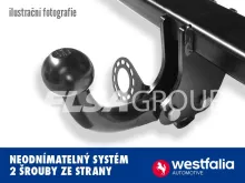 Tažné zařízení Volkswagen Passat Variant (kombi) 2005-2010 (B6), pevný čep 2 šrouby, Westfalia
