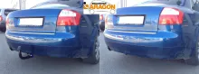 Tažné zařízení Audi A4 sedan 2001-2004 (B6), vertikální, Aragon