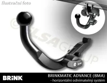 Tažné zařízení Seat Leon ST kombi 2012-2014/05, diagonální BMA, BRINK Tažné zařízení Seat Leon ST kombi 2012-2014/05, diagonální BMA, BRINK