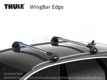 Střešní nosič Audi A5 Avant 24- WingBar Edge, Thule Střešní nosič Audi A5 Avant 24- WingBar Edge, Thule