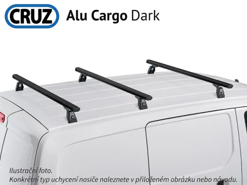 Střešní nosič Transit Custom/Jumpy/Dispatch/Scudo/Expert/ProAce H2, Cruz Alu Cargo Dark