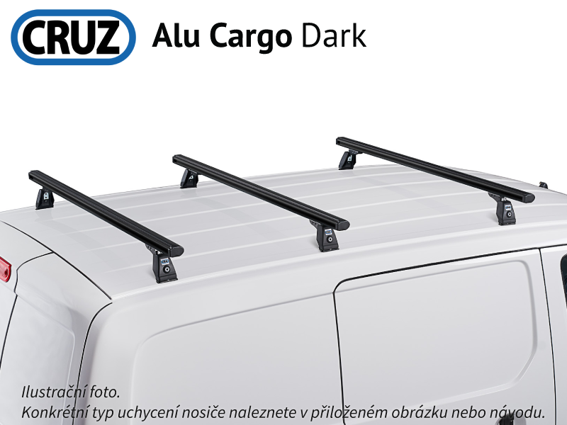 Strešný nosič Mercedes Benz Sprinter (T-drážka) 06-, Cruz Alu Cargo Dark