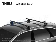 Střešní nosič Mercedes GLC 22- WingBar EVO, Thule Střešní nosič Mercedes GLC 22- WingBar EVO, Thule