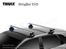 Střešní nosič BMW X2 17- WingBar EVO, Thule Střešní nosič BMW X2 17- WingBar EVO, Thule